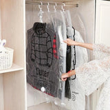 2pcs Closet Hanging Organizer Vacuum Bag