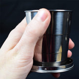 Stainless Steel Portable Outdoor Travel Camping Folding Collapsible Cup