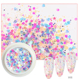 1 Pack Colorful Multi Shapes Nail Art Glitter Sequins DIY Holographic Nail Slices