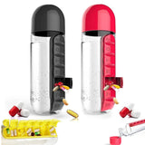 Combine Daily Pill Box Organizer with Water Bottle 20oz/600ml
