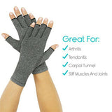 Compression Fingerless Textured Grips Gloves Arthritic Joint Pain Relief