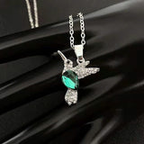 Crystal Hummingbird Necklaces Rhinestone Girls Clavicle Chain Choker