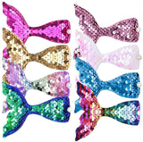 Cute Hairpin Children Cartoon Mermaid Tail Flip Sequin Hair Clip Accessories