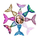 Cute Hairpin Children Cartoon Mermaid Tail Flip Sequin Hair Clip Accessories