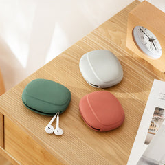 Data Cable Storage Box Silicone Headset Earphone Protection Box Case