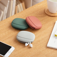 Data Cable Storage Box Silicone Headset Earphone Protection Box Case