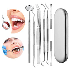 6pcs/set Dental Hygiene Examinations Kits Teeth Cleaning Tools