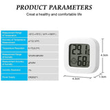 Mini Digital Hygrometer Indoor Thermometer with LCD Display and Face Lcons