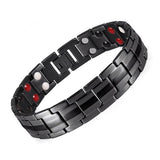 Double Strength 4 Element Titanium Magnetic Therapy Health Bracelet Pain Relief