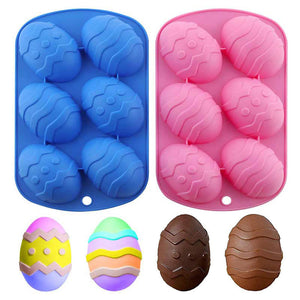 2pcs Easter Eggs Silicone Chocolate Candy Mold