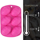 2pcs Easter Eggs Silicone Chocolate Candy Mold