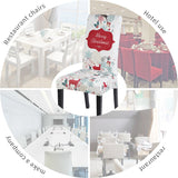 Christmas Elastic Dining Room Seat Chair Cover