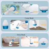 Electric Cleaning Scrubber With Extension Handle