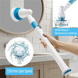 Electric Cleaning Scrubber With Extension Handle