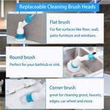 Electric Cleaning Scrubber With Extension Handle