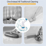 Electric Cleaning Scrubber With Extension Handle