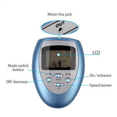 Electronic Pulse Body Massager Kit EMS Muscle Stimulator