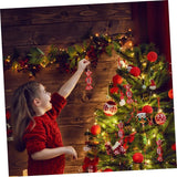 6pcs Electroplated Candy Christmas Decor Xmas Tree Hanging Pendant