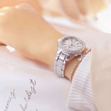 Bee Sister Elegant Crystal Rhinestone Style Women Quartz Wristwatch Butterfly Bracelet