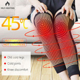 Extended Self-Heating Wormwood Knee Brace Sleeve Tourmaline Knee Support