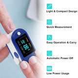 Finger Pulse Oximeter, Blood Oxygen Heart Rate Monitor