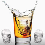Flexible Silicone Ice Cube Trays 3D Skull Ice Cubes Mold