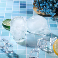 Flexible Silicone Ice Cube Trays 3D Skull Ice Cubes Mold