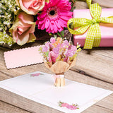 Flower 3D Pop Up Valentines Gift Card with Envelope for Girlfriend Wife Mom