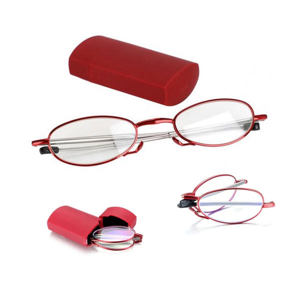 Folding Readers Compact Reading Glasses with Case