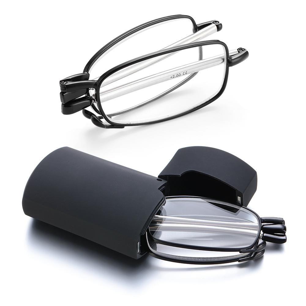 Folding Readers Compact Reading Glasses with Case