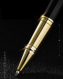 Free Engraving Personalized Black Ink Roller Ballpoint Pen  with 5 Refills