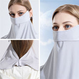 UPF 50+ Breathable Cooling Face Cover Sun UV Protection Earloop Neck Gaiter Scarf