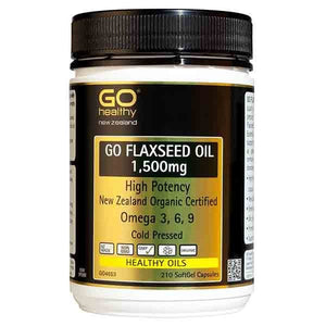 GO Healthy Go Flaxseed Oil 1500mg - 210 Capsules