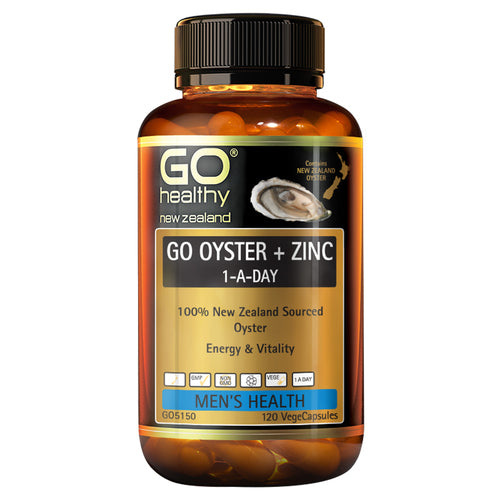 GO Healthy Go Oyster + Zinc 1-A-Day 120 Capsules