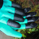 Garden Gloves with Claws Planting Latex Coating Waterproof Breathable Tools