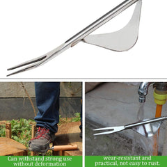 Garden Grass Metal Forks Hand Weeder Weeding Weed Remover Tool