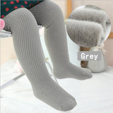 Children's Girls Thick Solid Color Legging Fashion Warm Fall Pantyhose Pants