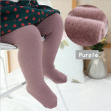 Children's Girls Thick Solid Color Legging Fashion Warm Fall Pantyhose Pants