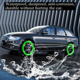 4pcs Universal Glow Car Tire Valve Caps Wheel Rim Dust Cover