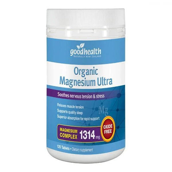 Good Health Organic Magnesium Ultra - 120 Tablets
