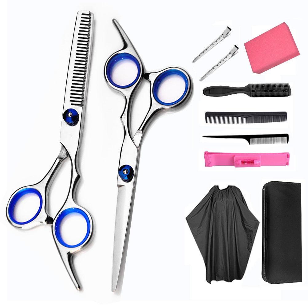 Hair Cutting Shears Hairdressing Scissors Kit for Barber Salon and Home