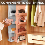 8 Pocket Transparent Hanging Hanger Handbag Organizer Storage Shoe Bag