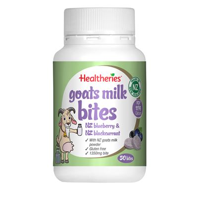 Healtheries Goats Milk Bits NZ Blueberry 50 Bites