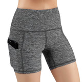 High Waisted Yoga Shorts Legging-Shorts Biker with Pockets