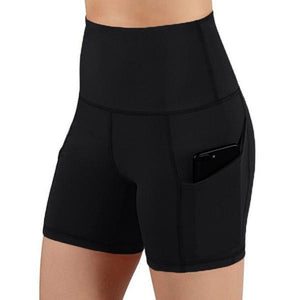 High Waisted Yoga Shorts Legging-Shorts Biker with Pockets