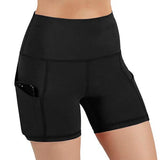 High Waisted Yoga Shorts Legging-Shorts Biker with Pockets