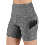 High Waisted Yoga Shorts Legging-Shorts Biker with Pockets