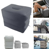 Inflatable Travel Foot Rest Air Pillow Cushion Office Home Leg Footrest Relax