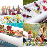 Inflatable Ice Serving Bar Pool Party Buffet Drink Cooler Ice Tray Containers