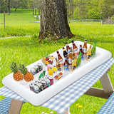 Inflatable Ice Serving Bar Pool Party Buffet Drink Cooler Ice Tray Containers